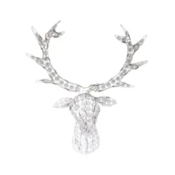 PURE DAY LED-Deko-Objekt Hirschkopf Weiß