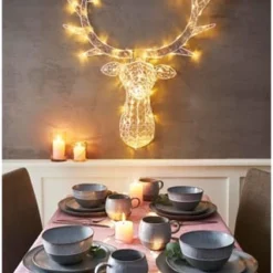 PURE DAY LED-Deko-Objekt Hirschkopf Weiß -LAURA Innenleuchten & WeinVerkaufsladen unnamed file 210