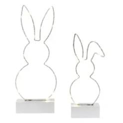 PURE DAY LED-Hasen-Set, 2-tlg. Hasenduo Grau -LAURA Innenleuchten & WeinVerkaufsladen unnamed file 243