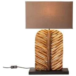 PURE DAY Tischleuchte Tropic Braun -LAURA Innenleuchten & WeinVerkaufsladen unnamed file 281