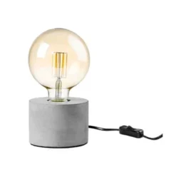 BUTLERS® STILO Tischleuchte Mit Betonfuß Ø 13 Cm Hellgrau