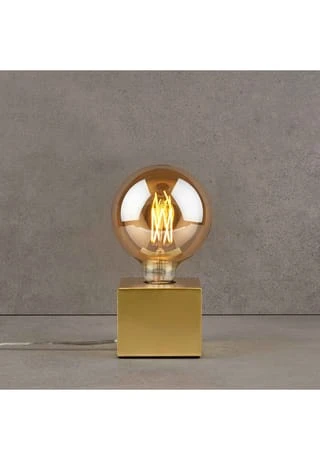 BUTLERS® STILO Tischleuchte Quadratisch 10x10cm Gold 4 BUTLERS® STILO Tischleuchte Quadratisch 10x10cm Gold – Bild 2