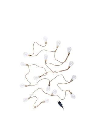 BUTLERS® BULB LIGHTS LED Lichterkette Mit Naturseil 15 Lichter Und Stecker 3 BUTLERS® BULB LIGHTS LED Lichterkette Mit Naturseil 15 Lichter Und Stecker