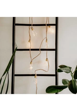 BUTLERS® BULB LIGHTS LED Lichterkette Mit Naturseil 15 Lichter Und Stecker 8 BUTLERS® BULB LIGHTS LED Lichterkette Mit Naturseil 15 Lichter Und Stecker – Bild 6