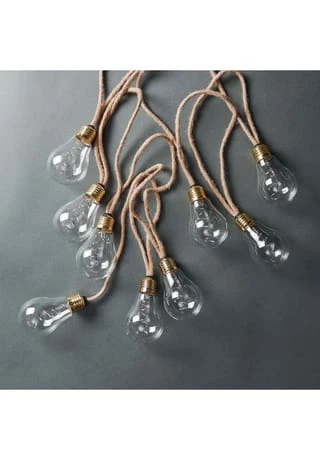 BUTLERS® BULB LIGHTS LED Lichterkette Mit Naturseil 15 Lichter Und Stecker 9 BUTLERS® BULB LIGHTS LED Lichterkette Mit Naturseil 15 Lichter Und Stecker – Bild 7