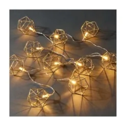 BUTLERS® GEOMETRICS LED-Lichterkette Würfel 10 Lichter Mit USB-Batteriefach