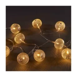 BUTLERS® OSAKA LED-Lichterkette Laternen 10 Lichter Mit USB-Batteriefach