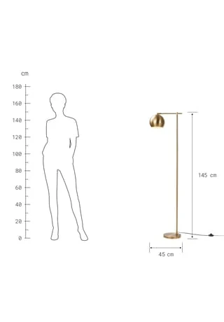 BUTLERS® LUMINAIRE Stehlampe Gold 5 BUTLERS® LUMINAIRE Stehlampe Gold – Bild 3