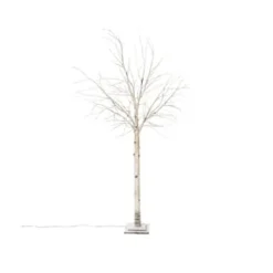 PURE DAY LED-Birke Crema Weiß