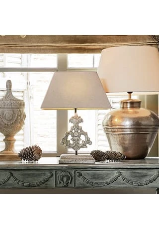 LOBERON Tischlampe Poème Leinen/antikweiß Leinen/antikweiß 6 LOBERON Tischlampe Poème Leinen/antikweiß Leinen/antikweiß – Bild 4