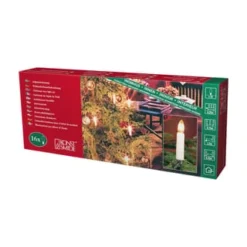 KONST SMIDE Baumkette, 16 Topbirnen, Warm Weiß WEISS