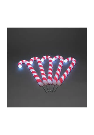 PURE DAY LED-Stecker-Set, 5-tlg. Zuckerstangen Rot 3 PURE DAY LED-Stecker-Set, 5-tlg. Zuckerstangen Rot