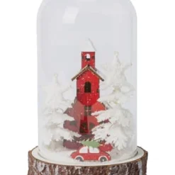 GALERIA Home LED-Glaskuppel ROT