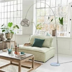 LOBERON Bogenlampe Aefilig Silber Silber -LAURA Innenleuchten & WeinVerkaufsladen unnamed file 572