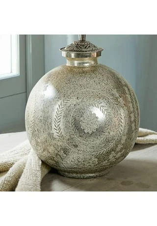 LOBERON Tischlampe Villanueva Antiksilber/leinen Antiksilber/leinen 8 LOBERON Tischlampe Villanueva Antiksilber/leinen Antiksilber/leinen – Bild 6