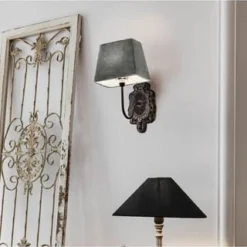 LOBERON Lampenschirm Linderas Grau Grau -LAURA Innenleuchten & WeinVerkaufsladen unnamed file 614