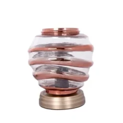 Kayoom Standleuchten Tischlampe Aladin III 720 Champagner / Kupfer Champagner / Kupfer