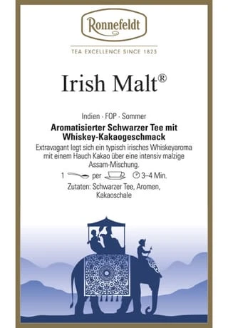 Ronnefeldt Irish Malt Aromatisierter Schwarzer Tee 100g 100g 4 Ronnefeldt Irish Malt Aromatisierter Schwarzer Tee 100g 100g – Bild 2